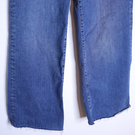 FRAME Le Pixie Slim Palazzo Jeans Blue Mermaid High Rise Women's 30
