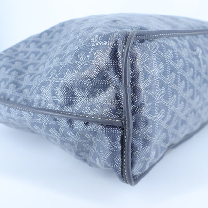 GOYARD Anjoy Reversible PM Tote Bag Gray Coated Canvas with Removable Pouch