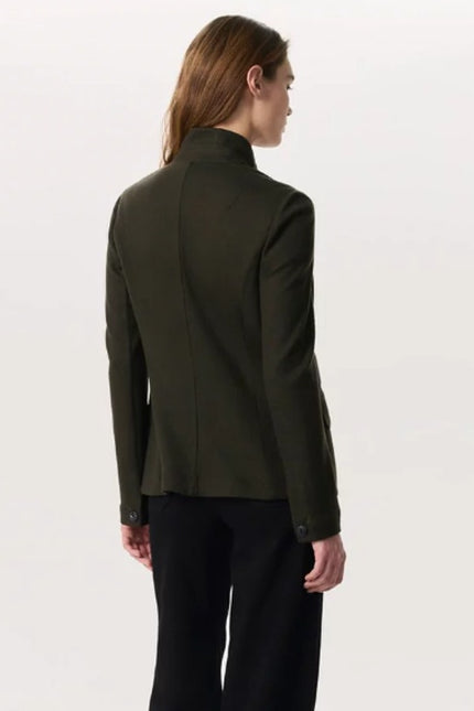 RAG & BONE Slade Wool Blazer Army Green Long Sleeve 4-Pocket Women's 8