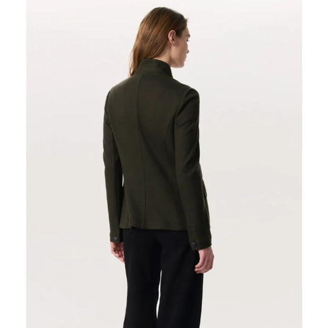RAG & BONE Slade Wool Blazer Army Green Long Sleeve 4-Pocket Women's 8