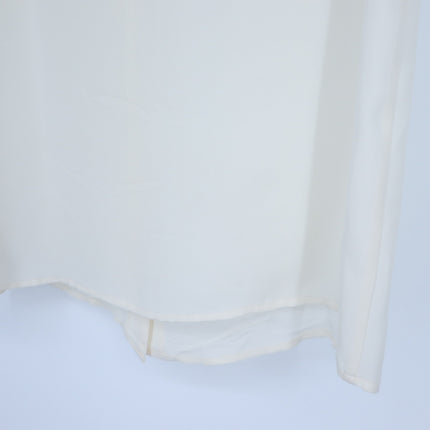 Theory Silk Sleeveless Blouse Ivory Button Front Lightweight Women's S