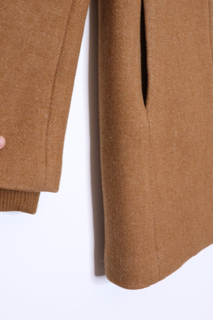 J. CREW Lodge Coat Italian Stadium Wool Jacket Heather Acorn Quilted Women's 0