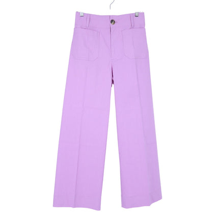 Maeve The Colette Trousers Raspberry NWT Cropped Wide Leg High Rise Women's 26