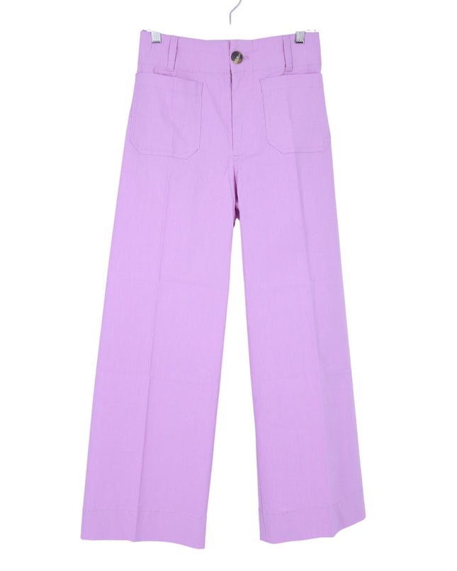Maeve The Colette Trousers Raspberry NWT Cropped Wide Leg High Rise Women's 26