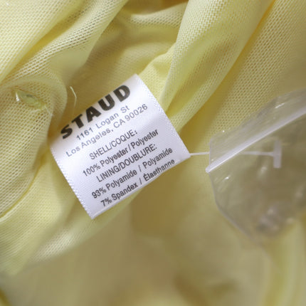 STAUD Luisa Sequin Trouser NWT Pleated Wide-leg Yellow High Rise Women's 16