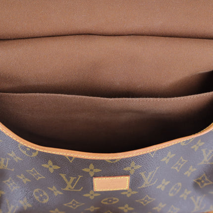 Louis Vuitton Saumur Saddle Bag Brown Leather Monogram Crossbody