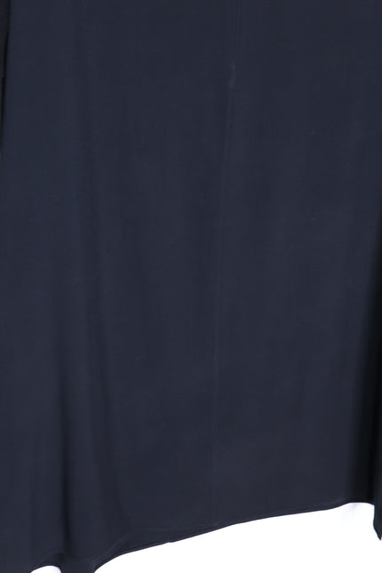 AKRIS PUNTO Embroidered Tulle Sleeve Shift Dress Black Knee Length Women's 12