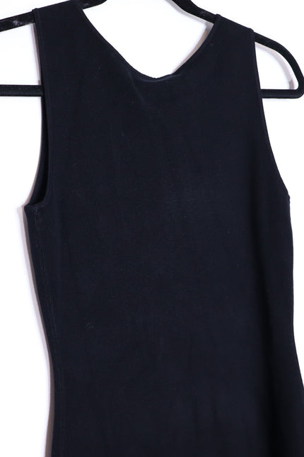 RAILS NEW Alessia A-Line Maxi Dress Black Mesh Pleated Heavy Knit Women's M