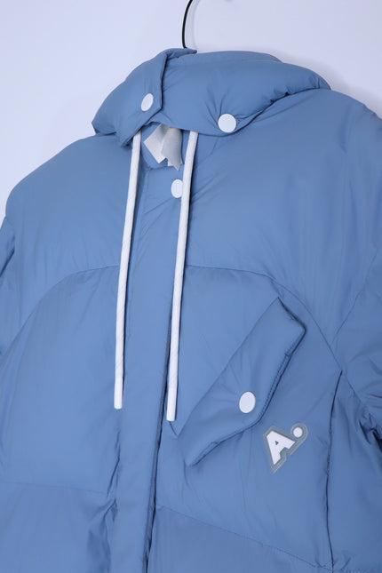 THE ARRIVALS Turbo Puffer Sleeper Coat Vintage Blue Long Sleeve Women's XS