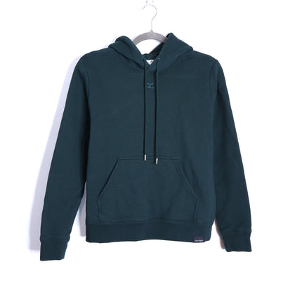 COURREGES Oversized Hoodie Dark Green Cotton and Fleece Unisex L