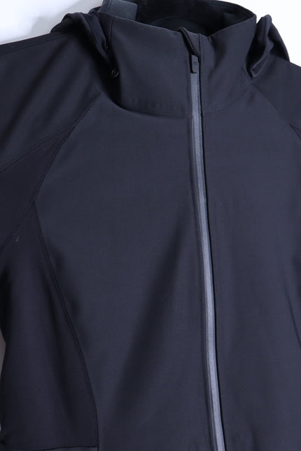 LULULEMON Hooded Sleet Sprinter Jacket Black Softshell Full Zip Women's 4