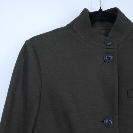Rag & Bone Slade Wool Blazer Army Green Tailored Long Sleeve 4-Pocket Women's 6