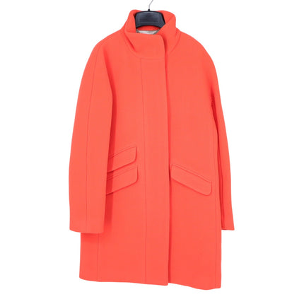 J. CREW Cocoon Coat NWT Italian Stadium Cloth Wool Blend Hunter Orange Women's 2
