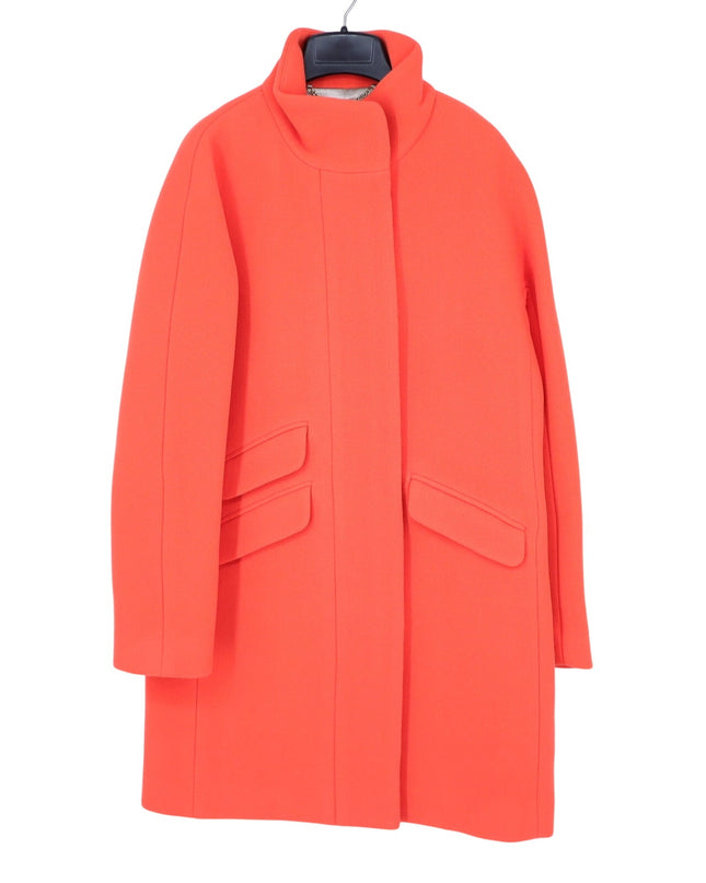 J. CREW Cocoon Coat NWT Italian Stadium Cloth Wool Blend Hunter Orange Women's 2
