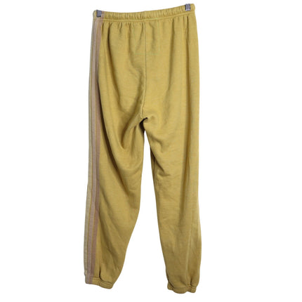 AVIATOR NATION Stripe Sweatpants Jogger Honey Mustard Pull On Women's M