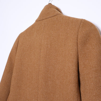 J. CREW Lodge Coat Italian Stadium Wool Jacket Heather Acorn Quilted Women's 0