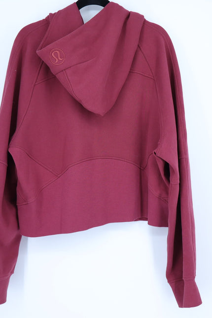 LULULEMON Oversized Scuba Hoodie Mulled Wine Half Zip Sweatshirt Women's XL/XXL