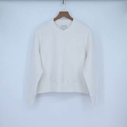 Varley Addelyn Ribbed Sweatshirt White Size Zip Crew Neck Pullover Women's M
