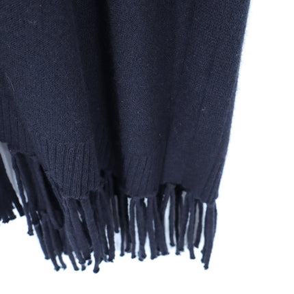 Tommy Bahama Serena Fringe Cardigan Black Wool Cashmere Short Sleeve Women's S