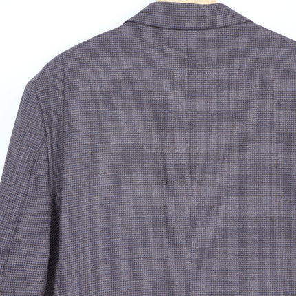 JOS. A. BANK Traveler Tailored Fit Sport Coat Brown Navy Houndstooth Men's 42L