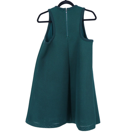 MaxMara Didone Netted Mini Dress NWT Green Sleeveless Mesh Flared Women's 10