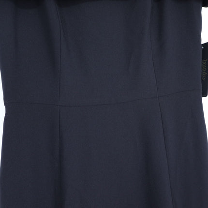 Laundry by Shelli Segal Off Shoulder Gown Black NWT A Line Maxi Dress Women's 4