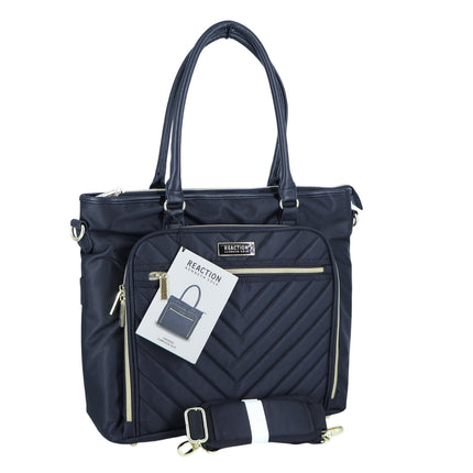 Kenneth Cole Reaction Chelsea Tote Bag Black NWT Quilted Nylon Crossbody Bag