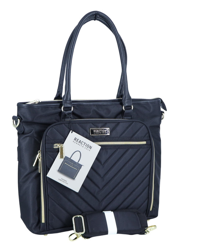 Kenneth Cole Reaction Chelsea Tote Bag Black NWT Quilted Nylon Crossbody Bag