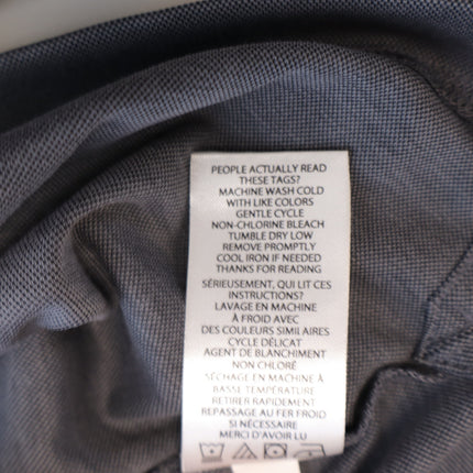 Travis Mathew Coto Performance Golf Polo Gray Chest Stripe Short Sleeve Men's S