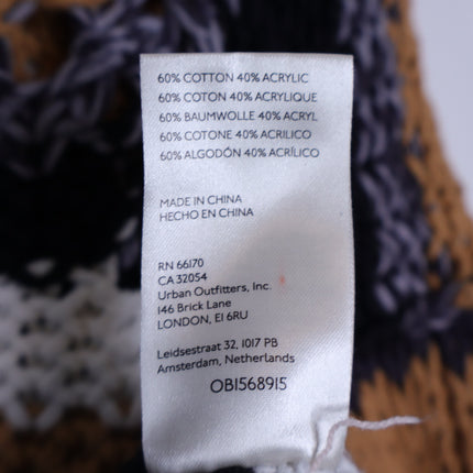 Free People Devon Sweater Sunflower Seed Combo Multicolored Stripe Women's XS