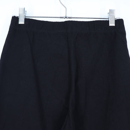Fifteen Twenty Wide Leg Cropped Pants Black Pull On Stretch Twill Women's S