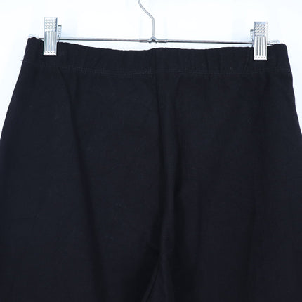 Fifteen Twenty Wide Leg Cropped Pants Black Pull On Stretch Twill Women's S
